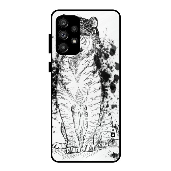 Tiger Wink Metal Back Case for Galaxy A73 5G