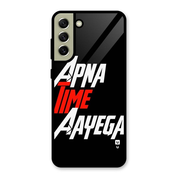 Time Aayega Metal Back Case for Galaxy S21 FE 5G (2023)