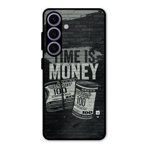 Time Is Money Metal Back Case for Galaxy S24