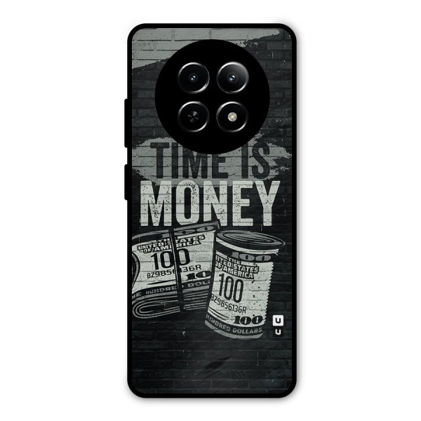 Time Is Money Metal Back Case for Realme 12 5G