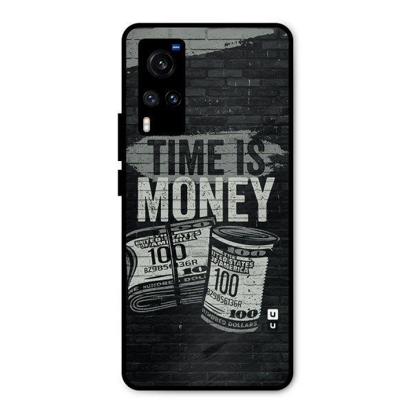 Time Is Money Metal Back Case for Vivo X60