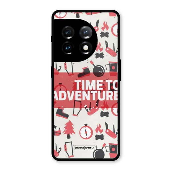 Time To Adventure Radiant Red Metal Back Case for OnePlus 11