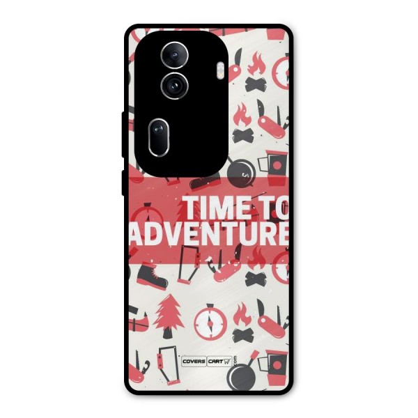 Time To Adventure Radiant Red Metal Back Case for Oppo Reno11 Pro 5G