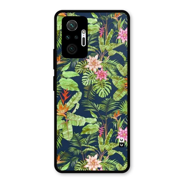 Tiny Flower Leaves Metal Back Case for Redmi Note 10 Pro