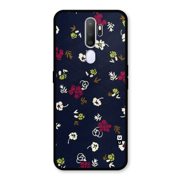 Tiny Flowers Metal Back Case for Oppo A9 (2020)