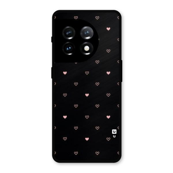 Tiny Little Pink Pattern Metal Back Case for OnePlus 11