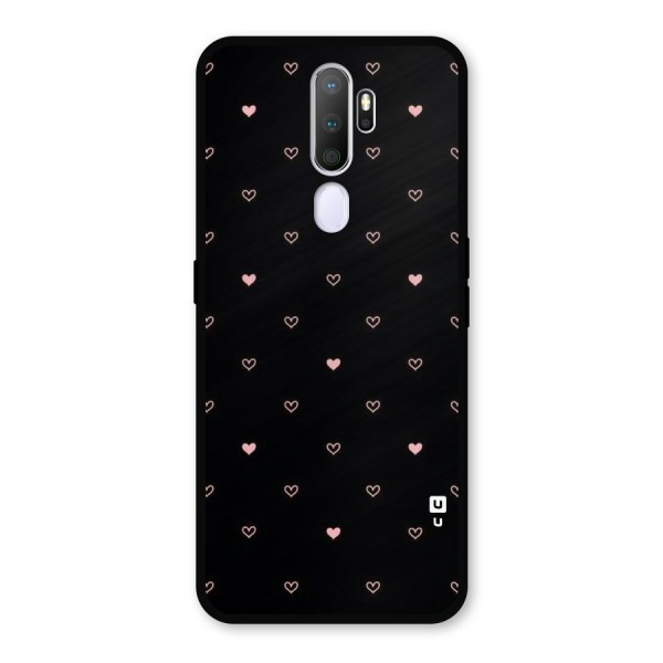 Tiny Little Pink Pattern Metal Back Case for Oppo A9 (2020)