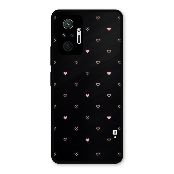 Tiny Little Pink Pattern Metal Back Case for Redmi Note 10 Pro