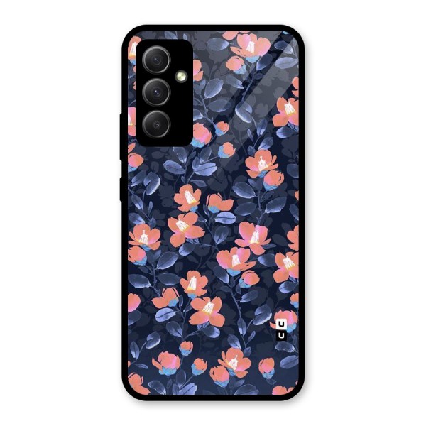 Tiny Peach Flowers Glass Back Case for Galaxy A34