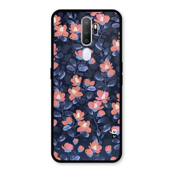 Tiny Peach Flowers Metal Back Case for Oppo A9 (2020)