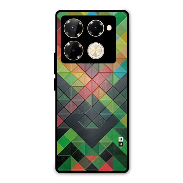 Too Much Colors Pattern Metal Back Case for Infinix Note 40 Pro