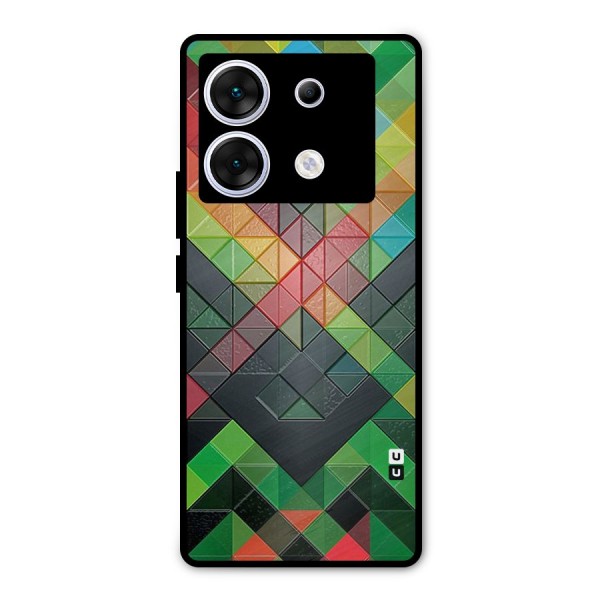 Too Much Colors Pattern Metal Back Case for Infinix Zero 30 5G