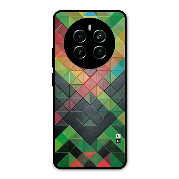 Too Much Colors Pattern Metal Back Case for Realme 12 Plus
