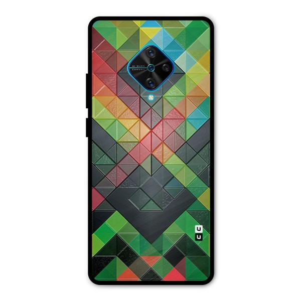 Too Much Colors Pattern Metal Back Case for Vivo S1 Pro