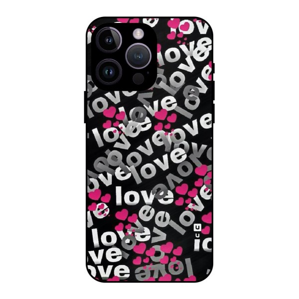 Too Much Love Metal Back Case for iPhone 14 Pro Max