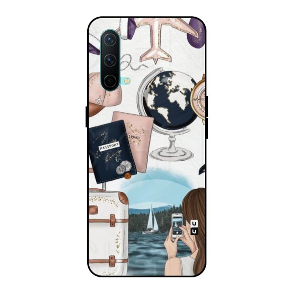 Travel Diaries Metal Back Case for OnePlus Nord CE 5G