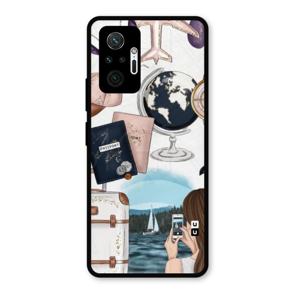 Travel Diaries Metal Back Case for Redmi Note 10 Pro