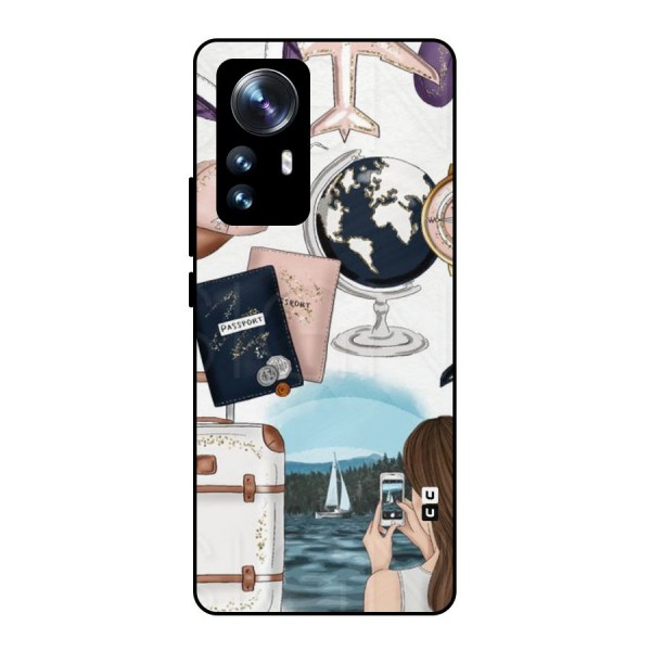 Travel Diaries Metal Back Case for Xiaomi 12 Pro
