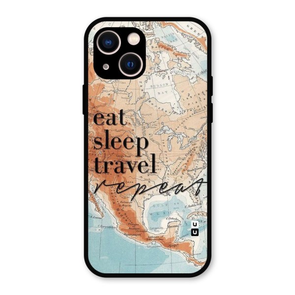 Travel Repeat Metal Back Case for iPhone 13
