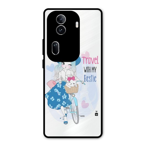 Travel With My Bestie Metal Back Case for Oppo Reno11 Pro 5G