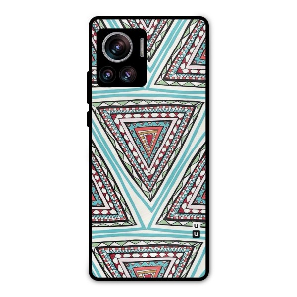 Triangle Abstract Mode Metal Back Case for Motorola Edge 30 Ultra