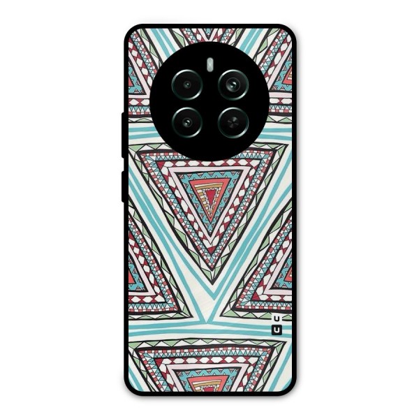 Triangle Abstract Mode Metal Back Case for Realme 12 Plus