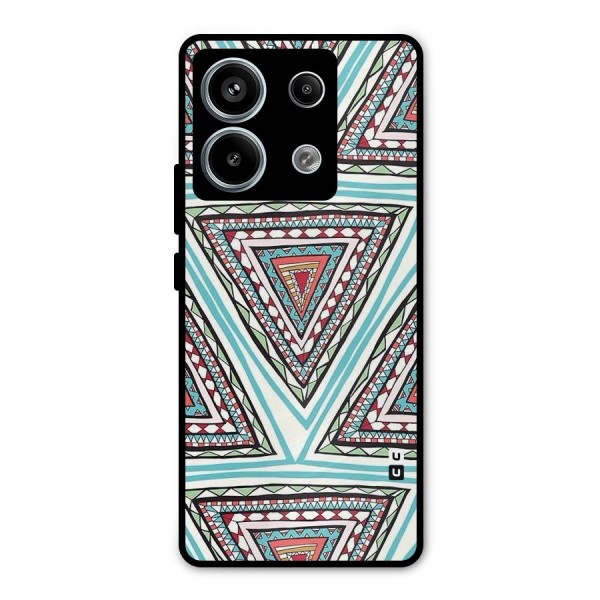 Triangle Abstract Mode Metal Back Case for Redmi Note 13 Pro 5G