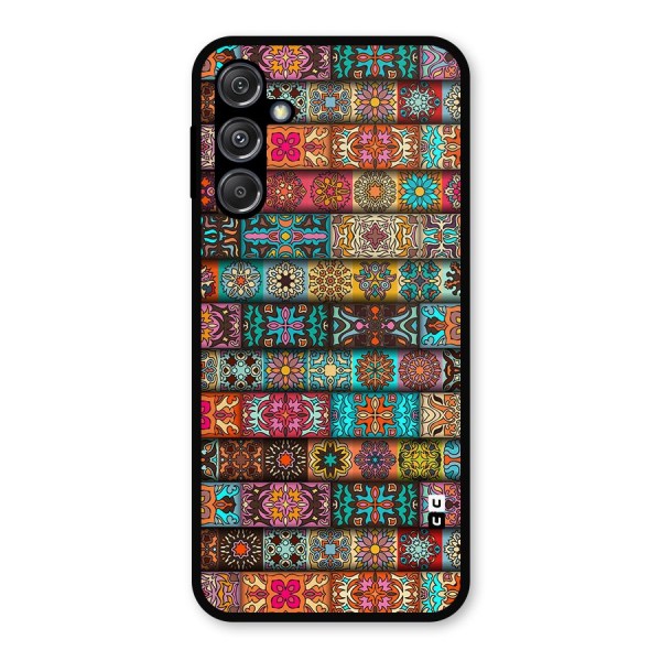 Tribal Seamless Pattern Vintage Decorative Metal Back Case for Galaxy M34 5G