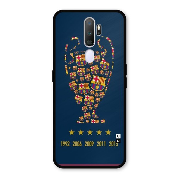 Trophy Team Metal Back Case for Oppo A9 (2020)