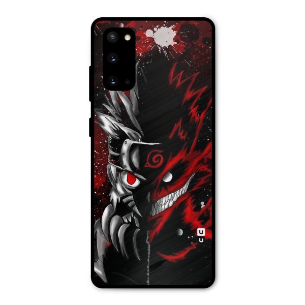 Two Face Naruto Metal Back Case for Galaxy S20