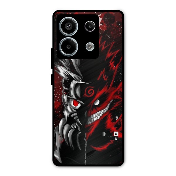 Two Face Naruto Metal Back Case for Redmi Note 13 Pro 5G