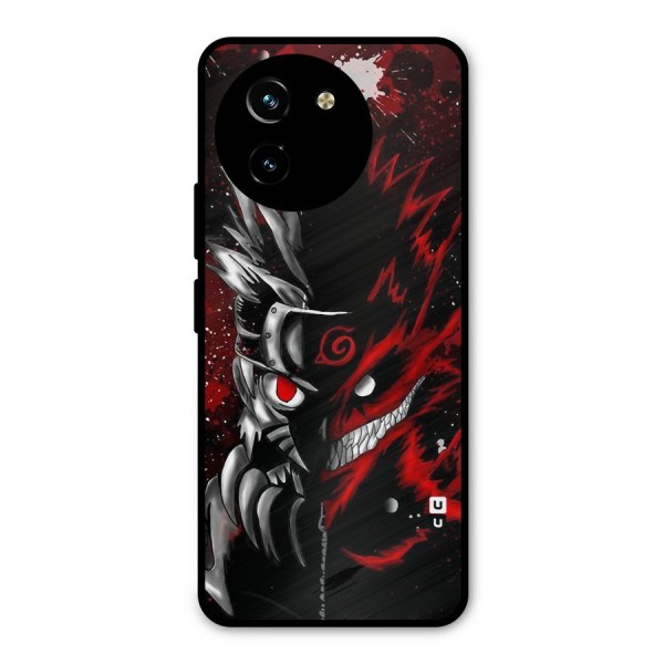 Two Face Naruto Metal Back Case for Vivo Y200i