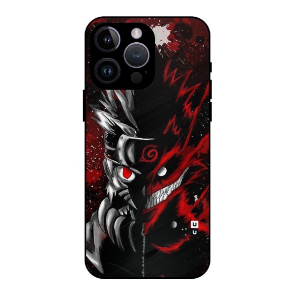 Two Face Naruto Metal Back Case for iPhone 14 Pro Max