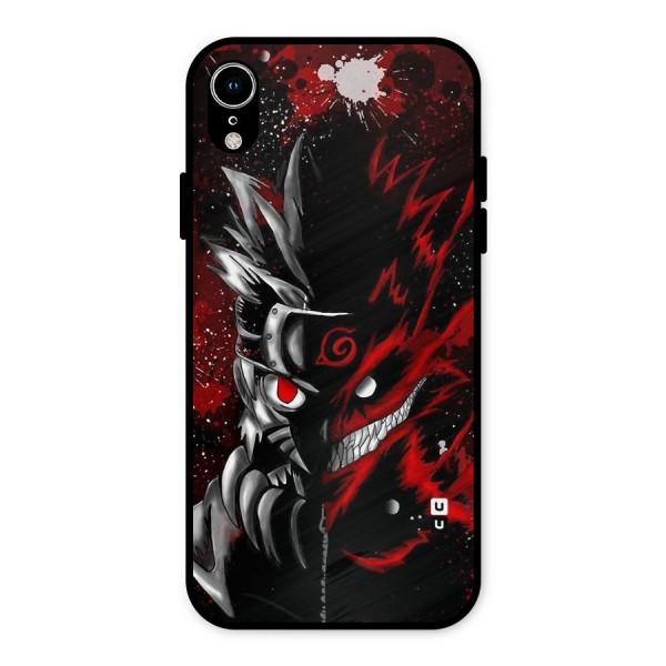 Two Face Naruto Metal Back Case for iPhone XR