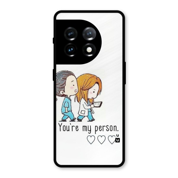 Two Friends In Coat Metal Back Case for OnePlus 11