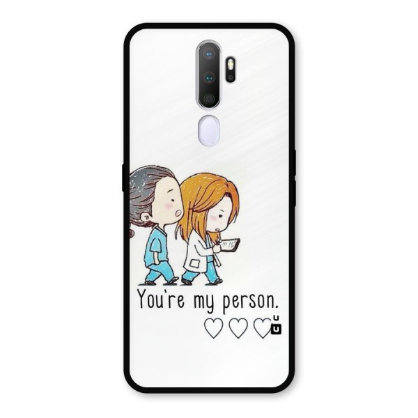 Two Friends In Coat Metal Back Case for Oppo A9 (2020)