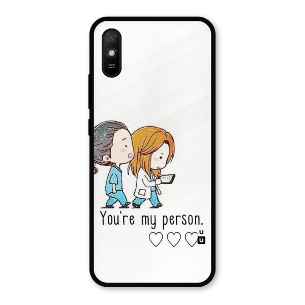 Two Friends In Coat Metal Back Case for Redmi 9i