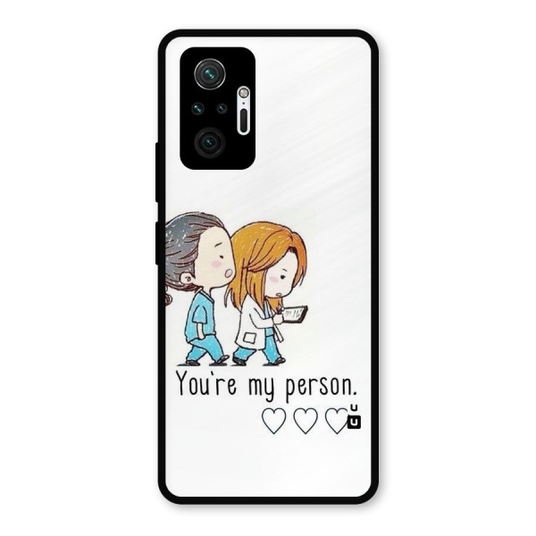 Two Friends In Coat Metal Back Case for Redmi Note 10 Pro