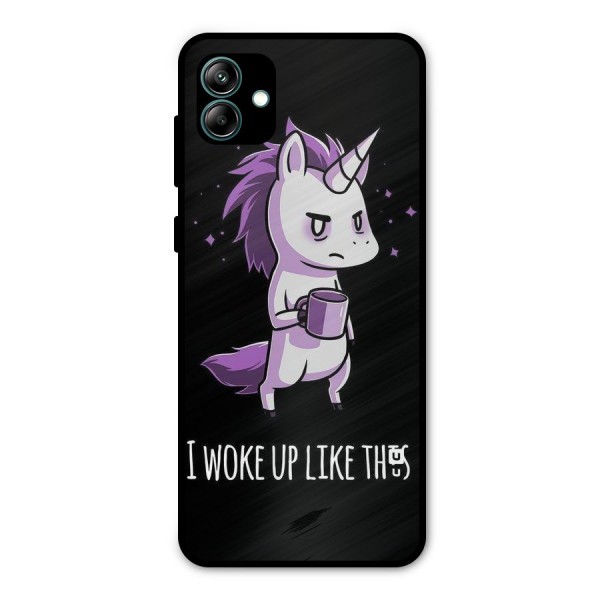 Unicorn Morning Metal Back Case for Galaxy A04