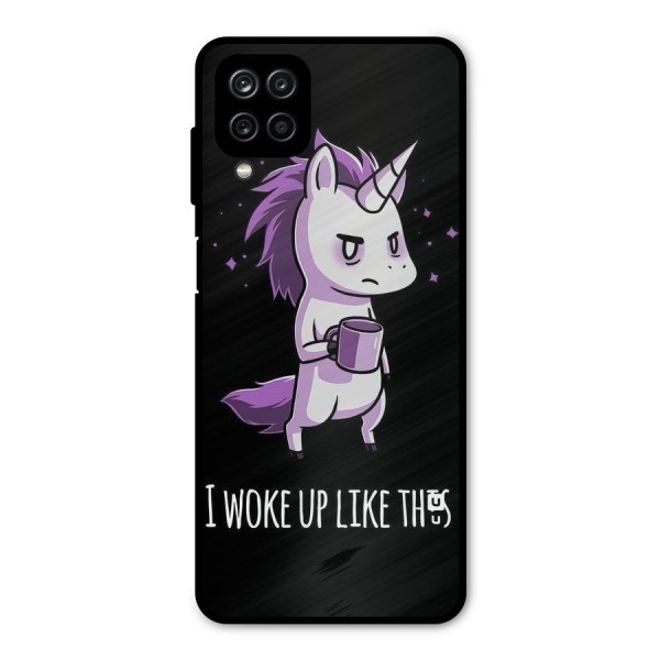 Unicorn Morning Metal Back Case for Galaxy A12