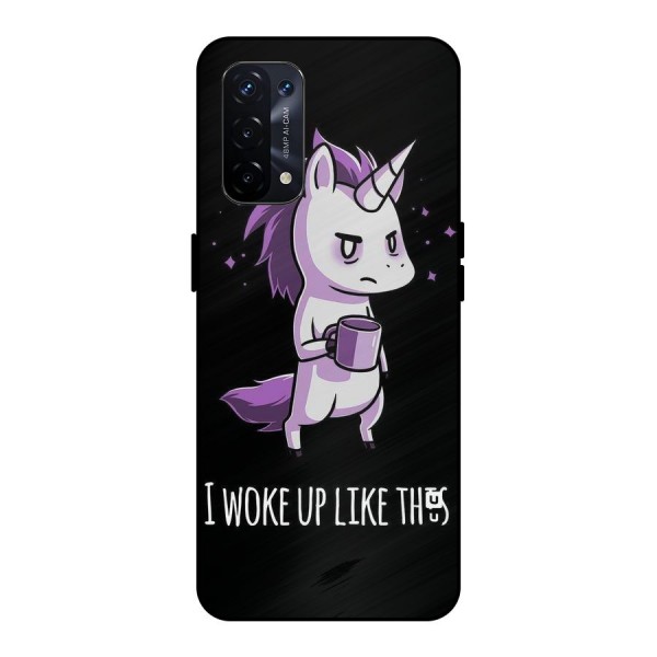 Unicorn Morning Metal Back Case for Oppo A74 5G