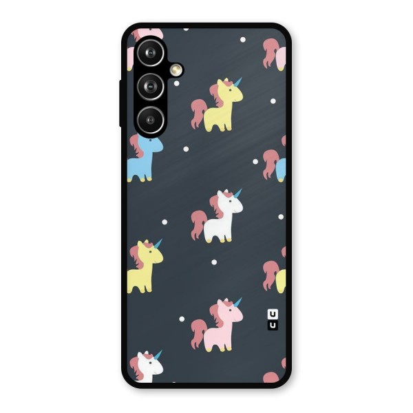 Unicorn Pattern Metal Back Case for Galaxy F54