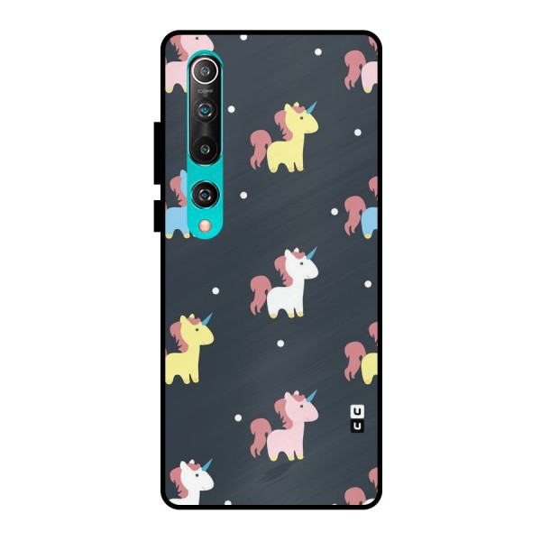 Unicorn Pattern Metal Back Case for Mi 10