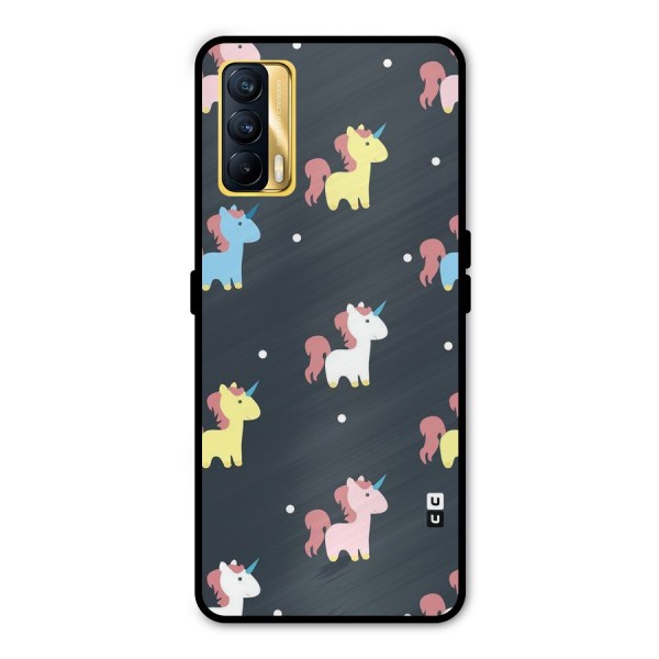 Unicorn Pattern Metal Back Case for Realme X7