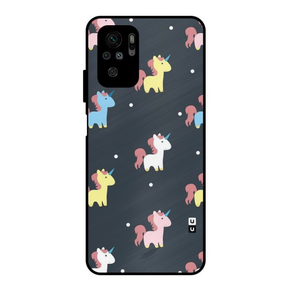 Unicorn Pattern Metal Back Case for Redmi Note 11 SE