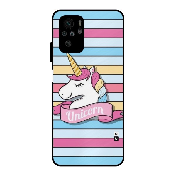 Unicorn Stripes Metal Back Case for Redmi Note 11 SE