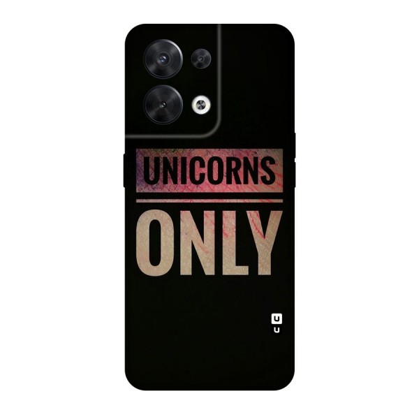 Unicorns Only Original Polycarbonate Back Case for Oppo Reno8 5G