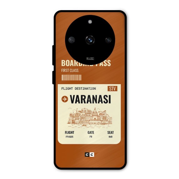 Varanasi Boarding Pass Metal Back Case for Realme Narzo 60 5G