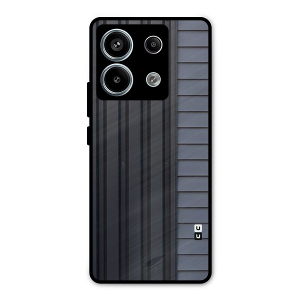 Vertical Horizontal Metal Back Case for Redmi Note 13 Pro 5G