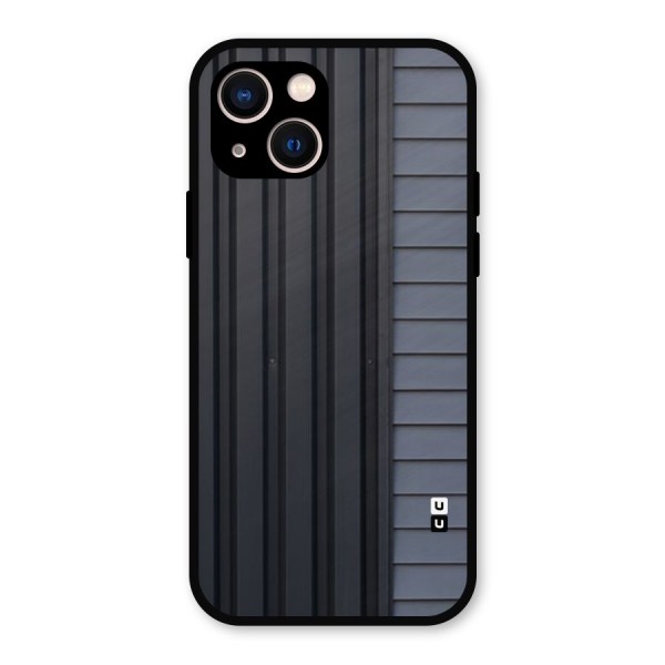 Vertical Horizontal Metal Back Case for iPhone 13